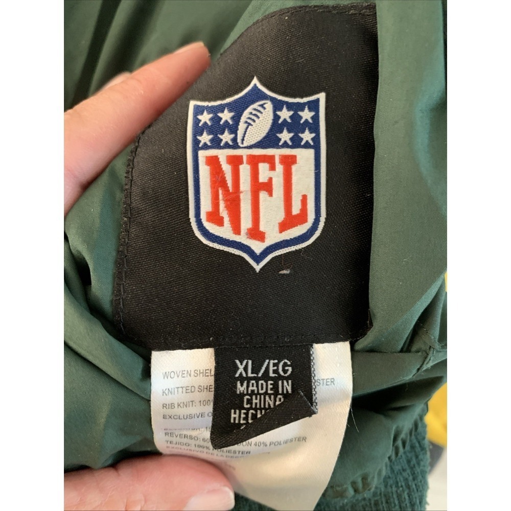VTG Nike Green Bay Packers Varsity Jacket Men's Large NFL Reversible Size XL - Picture 13 of 13